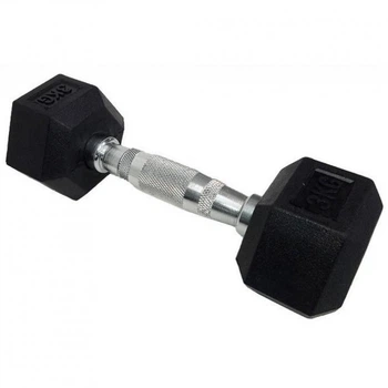 Гантель HouseFit шестигранна обгумована 3 кг (DD 6442-3)