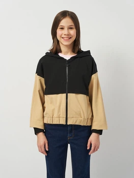 Дитяча толстовка з капюшоном для дівчинки Coccodrillo City Explorer Junior WC4132401CEJ-022 128 см Різнобарвна (5904986175446)