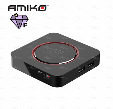 Медиаплеер Amiko A9 Red | VIP client с предустановленными сервисами и поддержкой 