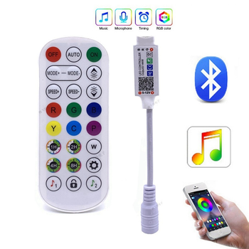 Контролер DC для RGB стрічок 5-24V з Bluetooth та пультом 24 кнопки