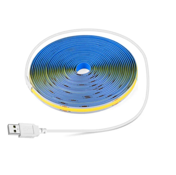 Светодиодная COB LED лента 1 метр с USB, 320 светодиодов на метр