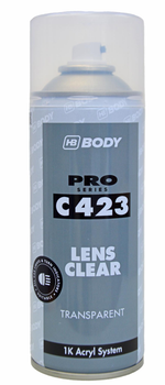Лак для восстановления блеска фар HB Body Clear Lens, 400 мл Ареозоль