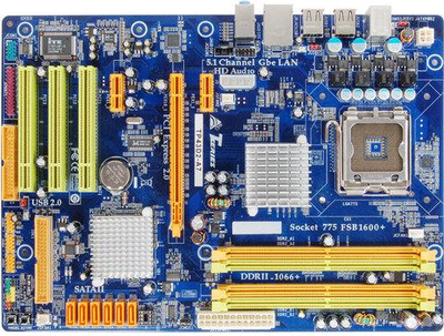 Материнская плата Biostar TP43D2-A7 Intel P43+ICH10, ATX, PCI-E s775 БУ