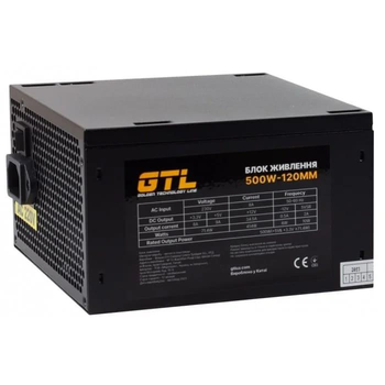 Блок живлення GTL Gaming Star 500W (GTLGS500BK)