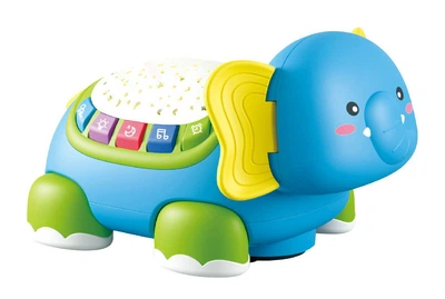 Интерактивная игрушка для ползания Проектор звездного неба Слоник WToys Украинское озвучивание