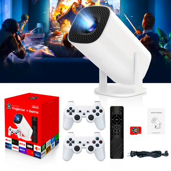 Смарт проєктор геймерський 4K UHD з 2 джойстиками 64Gb Android 11 R30 Max