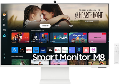 Монитор 32" Samsung Smart Monitor M8 S32DM801UU White (LS32DM801UUXEN)