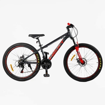 Велосипед Спортивный 26 дюймов Corso Next NX-014 оборудование Shimano алюминиевая рама 13 дюймов 21 скорость. Black and Red (168547)