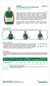 Бандаж поперековий MedTextile 3051 розмір XS/S (4820137292354)