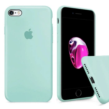 Чехол Silicone FULL case для IPhone 6/6s Turquoise светло зеленый