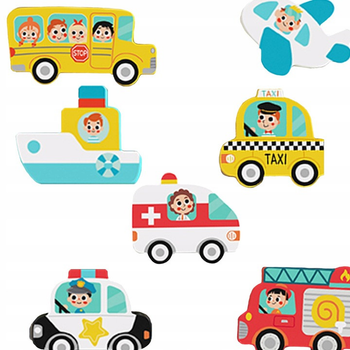 Деревянная головоломка Пазл Tooky Toy Wooden Vehicles 15869267693