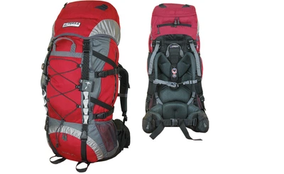 Экспедиционный рюкзак 75L Trek Terra Incognita, анатомическая система, красный
