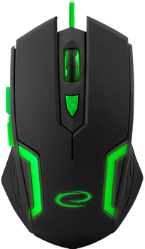 Мышь Esperanza MX205 Fighter USB Black/Green (EGM205G)