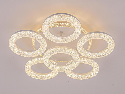 Светодиодная люстра SVLIGHT LED 23513-5+1H 152W с пультом