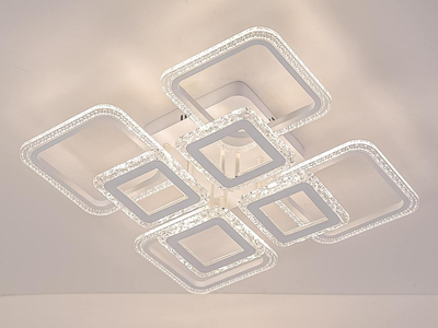 Светодиодная люстра SVLIGHT LED 22020-4+4 184W с пультом