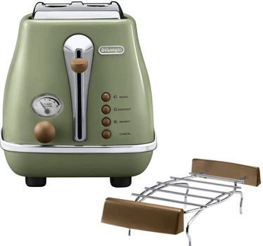 Тостер DELONGHI Icona Vintage CTOV2103.GR (0030740025322E0196) - Уцінка