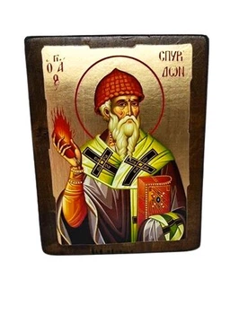 Ікона Спіридон Триміфунтський святий 170*230 мм (у золоті)