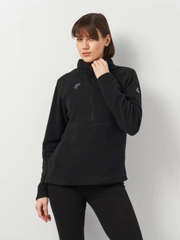 Толстовка на молнии на флисе без капюшона женская Joma Explorer 901497.100 L Черная (8445456027522)