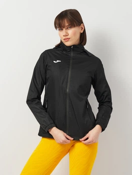Спортивна вітрівка з капюшоном жіноча Joma Trivor 901428.100 XS Чорна (8424309553067)
