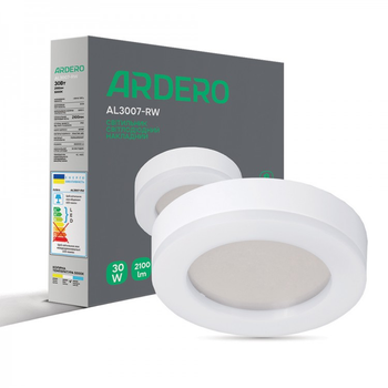 Накладний світлодіодний світильник Ardero AL3007-RW 30Вт IP65 5000К білий