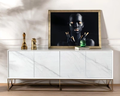 Буфет Феникс белый глянец 210x50x82 см. FRISCO