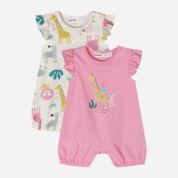 Набір дитячих пісочників 2 шт для новонароджених дівчат Minoti 24babypack28 42036BAB 68-74 см Різнокольоровий (5063025387377)