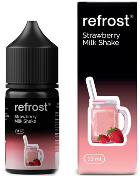 Ароматизатор жидкий пищевой Refrost 11 мл Strawberry Milkshake (Клубничный Милкшейк) (2000075393661)