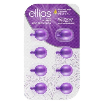 Вітаміні для волосся Сяйво кольору Ellips Hair Vitamin Nutri 8х1 ml