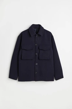 Пальто H&M темно-синій MSYIC313 L