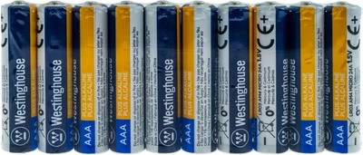 Щелочная батарейка Westinghouse Standard Alkaline AAA/LR03 10 шт/уп shrink (LR03-SP10N)