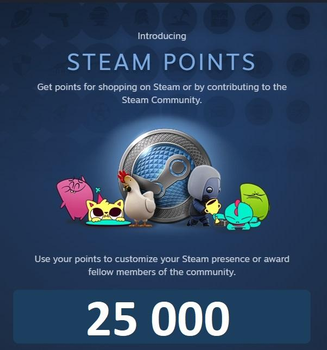 25 000 Балів Стім | Жетони | Нагороди | 25 000 Steam Points | Awards