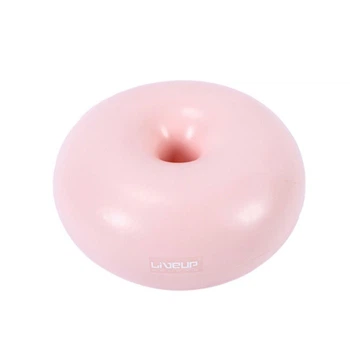 М'яч для фітнесу (пончик) LiveUp DONUT BALL 45х25см Рожевий
