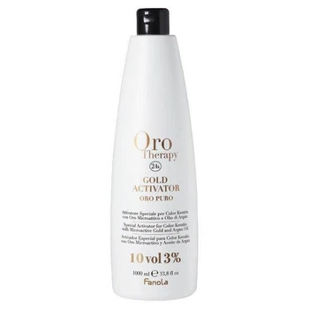 Окислитель Fanola Oro Therapy 3% (10 Vol.) для окрашивания волос с микрочастицами золота, 1000 мл