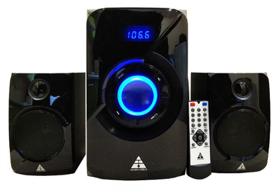 Акустична система 2.1 GoldenField LA-165C 2x10W+25W MP3 player Remote Control+FM+BlueTooth