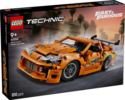 Конструктор LEGO Technic Fast and Furious Toyota Supra MK4 810 элементов (42204)