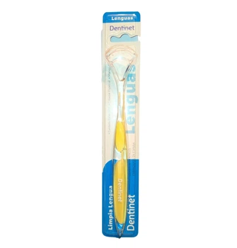 Скребок для чищення язика Dentinet «Чистий язик» Жовтий Limpia Lengua
