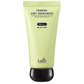 Легкий сонцезахисний крем з олією таману La'dor Tamanu Airy Sunscreen SPF 50+ PA++++ 50 мл (8809982980094)