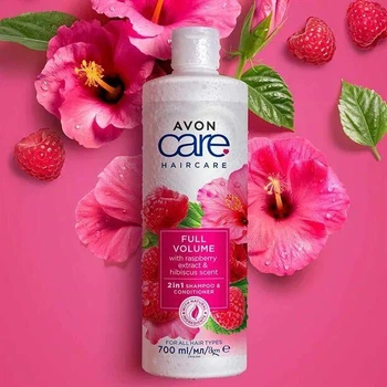 Шампунь-кондиционер Avon Hair Care "Непревзойденный объем" с экстрактом малины и ароматом гибискуса 700 мл