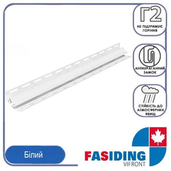 Внутренний угол для сайдинга FaSiding Vifront Белый