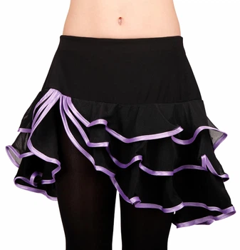 Спідниця для бальних танців Dance&Sport N 089 34/116-122 масло Черний з бузковим