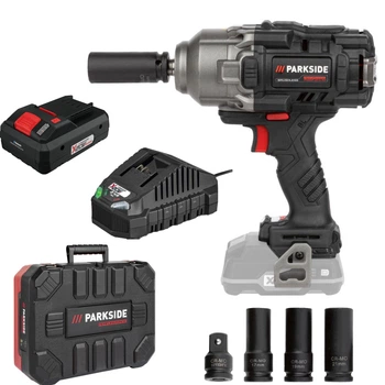 Аккумуляторный ударный гайковерт Parkside PASSK 20 A3 Performance