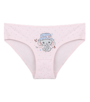 Трусы слипы для девочки с принтом Слоник So Cute - Donella - 4181B9 - 122-128 см - Светло-розовый