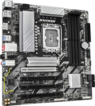 Материнська плата Gigabyte B860M DS3H WIFI6E (LGA1851, Intel B860, PCI-Ex16)