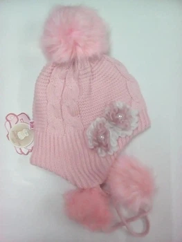 Зимняя шапка для девочки tutu 01052 52-56 Розовая