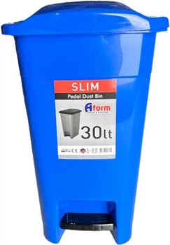 Відро для сміття з педаллю Afacan Plastik побутове 30 л Синє (SU-SPK-30-107)