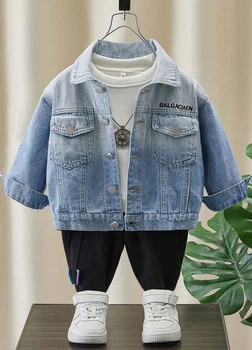 Детская джинсовая куртка J.Crew 128см синяя KY560