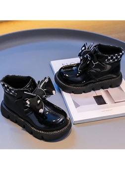 Детские лаковые ботинки LOOKMEKIDS 30р 18,5см черные C033