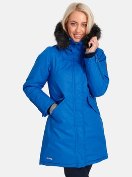 Парка зимняя с мехом женская Huppa Vivian 12498020-7003 XS Синяя (4741468555959)