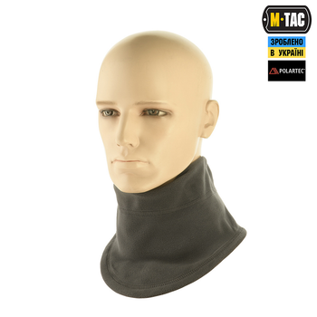 Шарф-труба M-Tac анатомічний з затяжкою Polartec Dark Grey S/M
