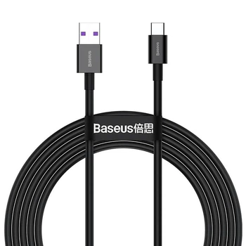 Кабель Baseus USB - Type-C 66W 2м Superior Black (CATYS-A01)